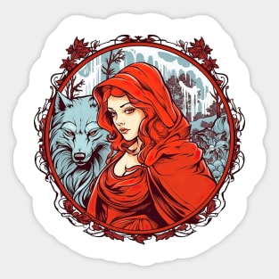 Little red riding hood Sticker